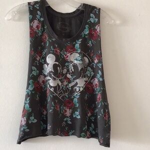 Disney Mickey and Minnie Floral Tank Top